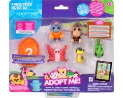 Omslag van Adopt Me! Figures - Tropical Time - 6 Huisdieren met virtuele item code