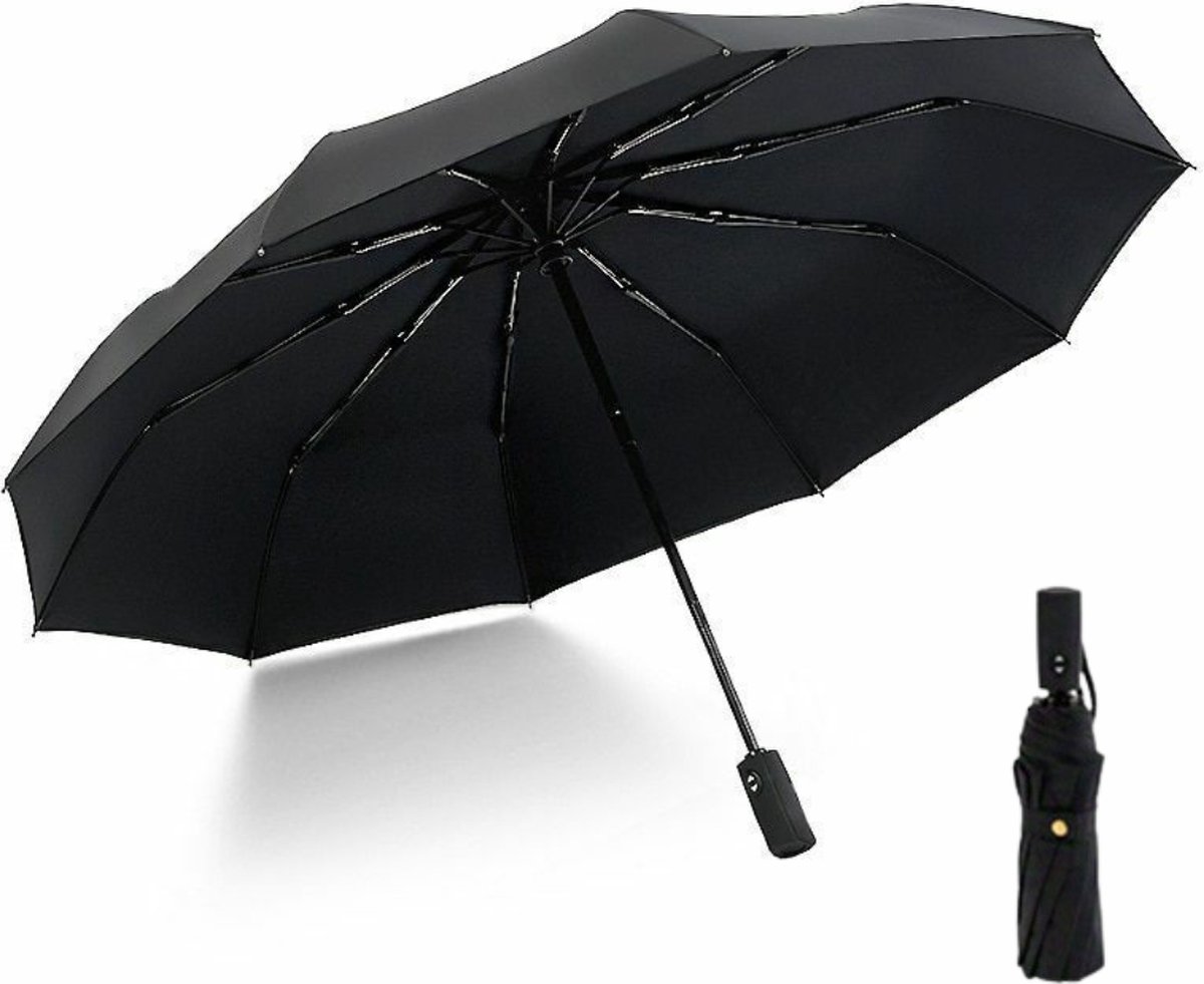 Bovista Moderne Stormparaplu - Opvouwbaar - Windproof Paraplu - Stormproef - Automatisch Uitklapbaar - Umbrella - Zwart