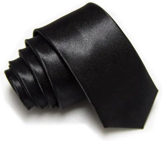 Foto: Scoby stropdas smalle stropdas tie blue tie polyester universeel zwart