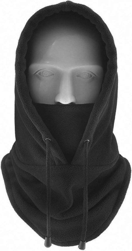 Fleece 3-in-1 Muts - Zwart | One size | Polyester | Skimasker / Bivakmuts | Fashion Favorite