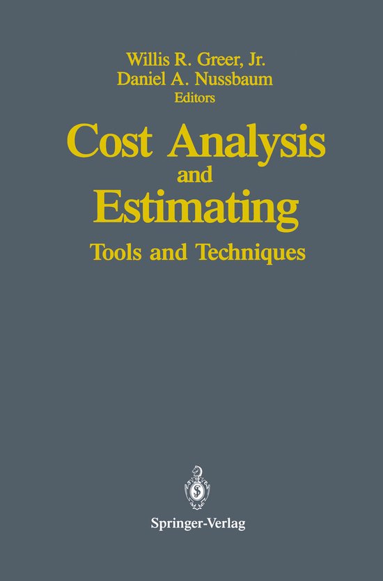 Cost Analysis and Estimating - cover