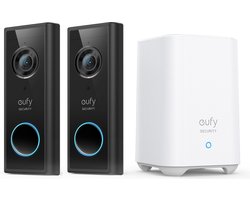 eufy security S220 2K Draadloze Video Deurbel 2 stuks + eufy HomeBase 2 – Bundelvoordeel