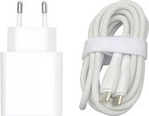 30w usb C Adapter + usb C Kabel - 2 Meter - Snellader - Super Fast Charging - 30 Watt - Power Delivery - Quick Charge - Snel Oplader - Usb C naar usb C