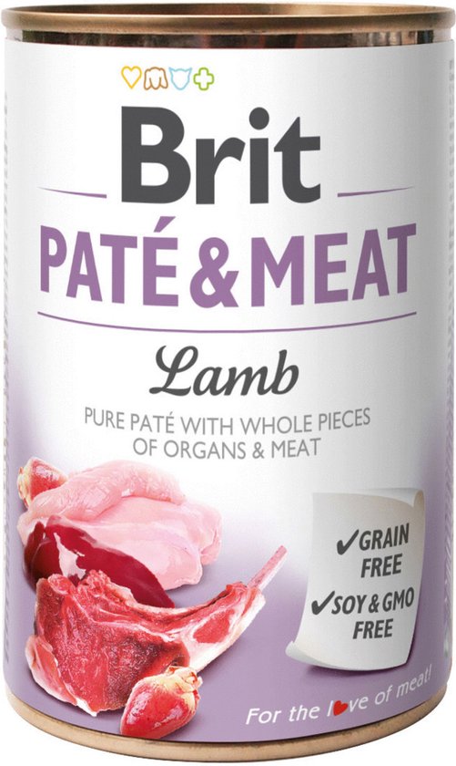 Brit Can Paté & Meat - Nourriture Chiens - Agneau - 6 x 400 g