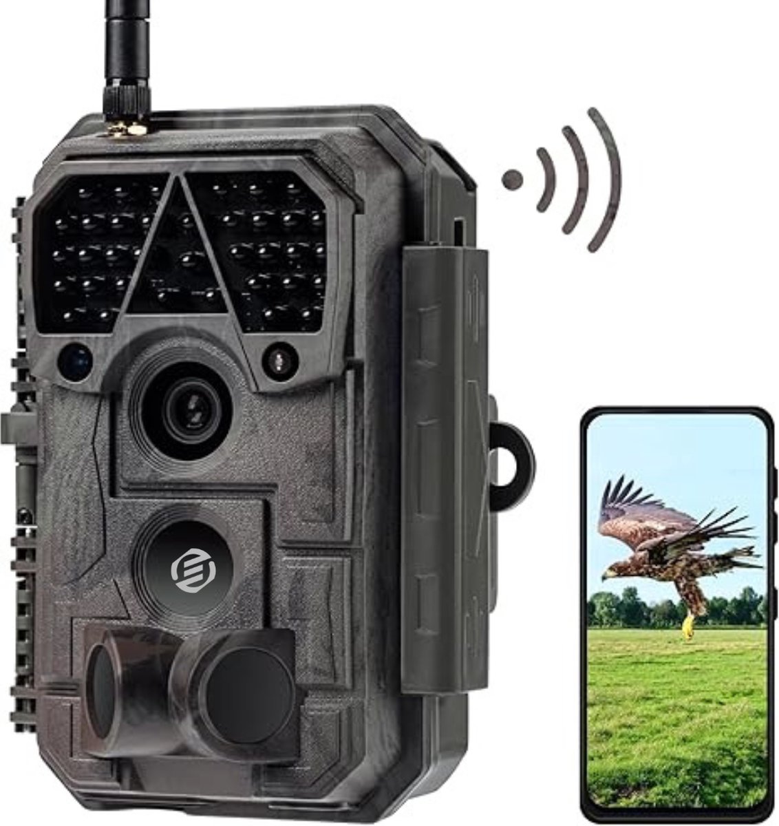 Equivera Wildcamera - Wildcamera met Nachtzicht - Wildcamera's - Wildcamera met Nachtzicht en Wifi - Wildlife Camera's - Wild Camera - Buitencamera met Nachtzicht - Wildcamera voor Buiten - Wildcamera met Sensor