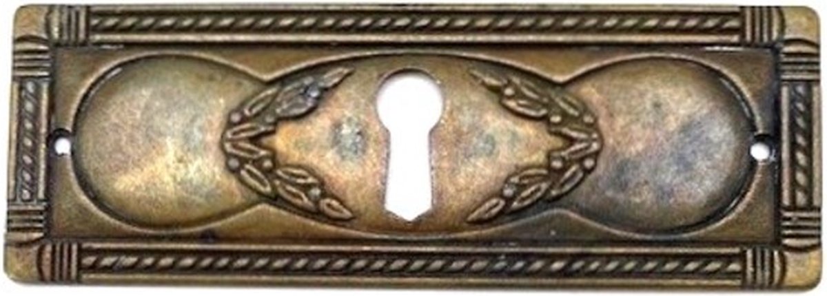 Sleutelplaat Brons antiek horizontaal 96mm
