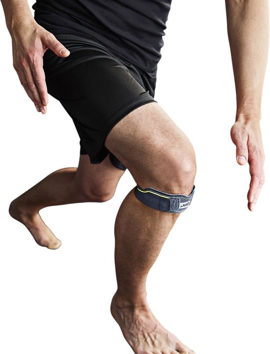 CAMBIVO 2x Patella Tendon Kniebrace voor Kniepijn, Verstelbare Knieband Antislip voor Springersknie, Peesontsteking, Hardlopen, Jumpers, Squats, Basketbal, 4 Verwisselbare Bandjes
