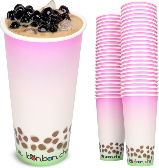 MUXHEL Set van 50 ijsbekers van karton, 240 ml, kraftpapier, soepbekers, wafelbekers, ijsschalen, dessertkommen, ijsbekers, wafelbeker, ijscoper, kartonnen ijsbeker, eetbeker, bruin voor dessert