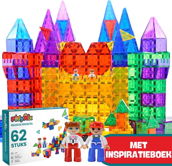 PlayMix Magnetisch Speelgoed - Magnetic Tiles