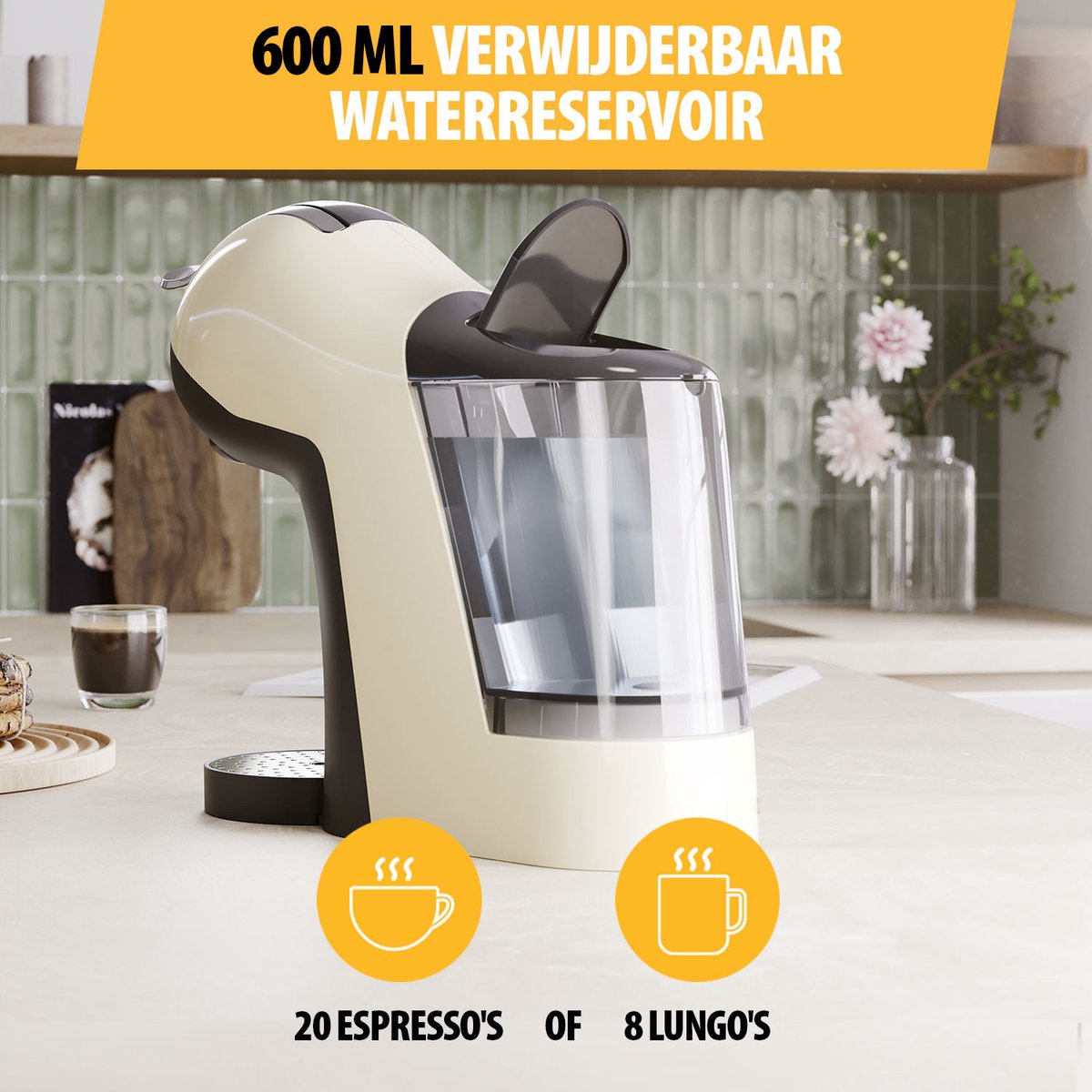 Caffitaly Volta S35 koffiezetapparaat, voor originele Caffitaly capsules, compact, snel en stil, multi-drinksysteem, automatische dosering, snelstart, automatische uitschakeling, 42 kWa, lichtblauw