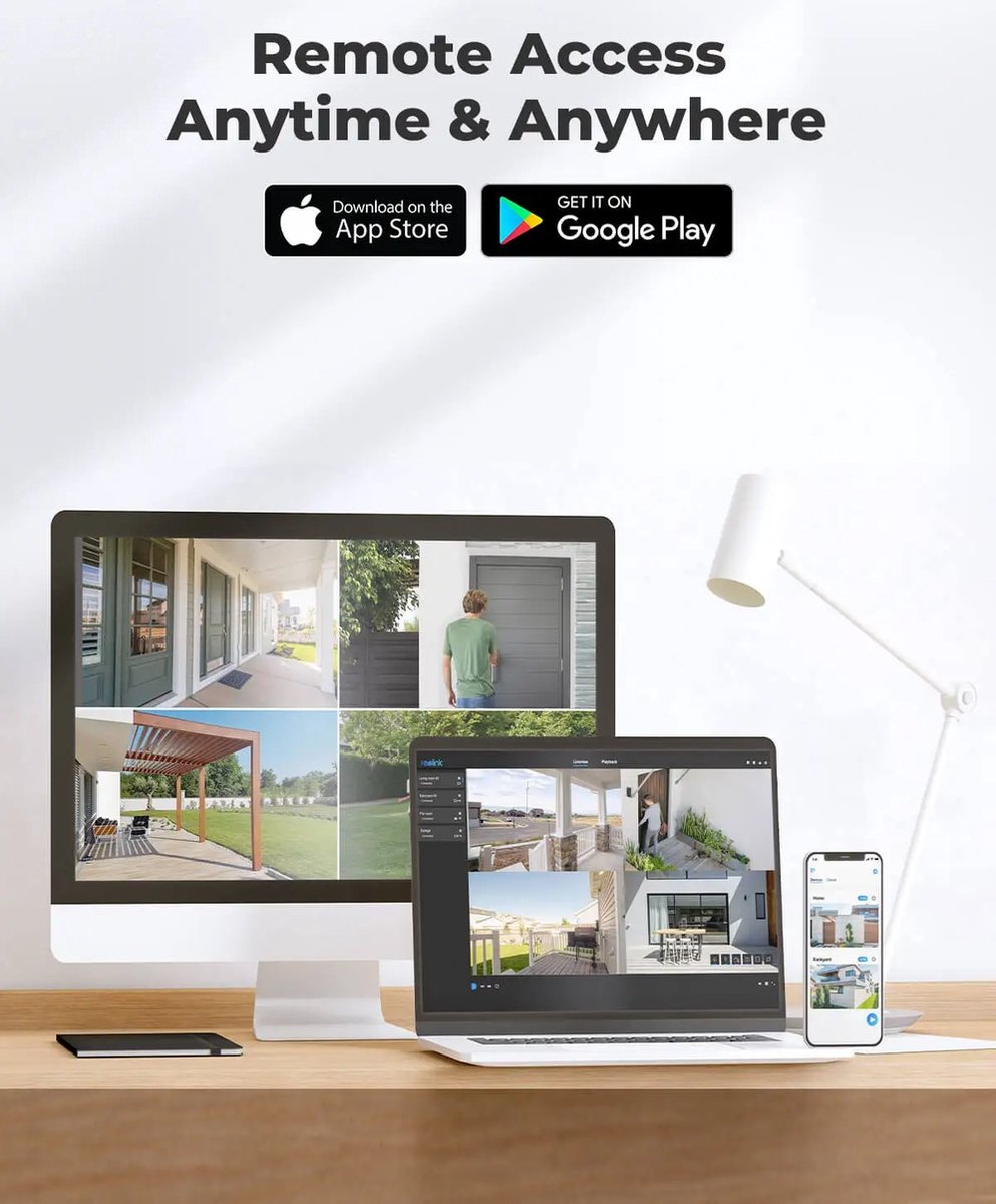 Reolink Smart Security Camera - 5MP PoE - Nachtzicht - Slimme Persoon/Huisdier/Voertuig Detectie - Bewakingscamera - Ingebouwde Microfoon -Geluidsopname- Google Assistent - Waterproof IP67 – foto 4