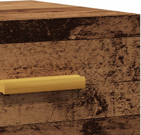 vidaXL Table de chevet - Fixation murale - 35x35x20 cm