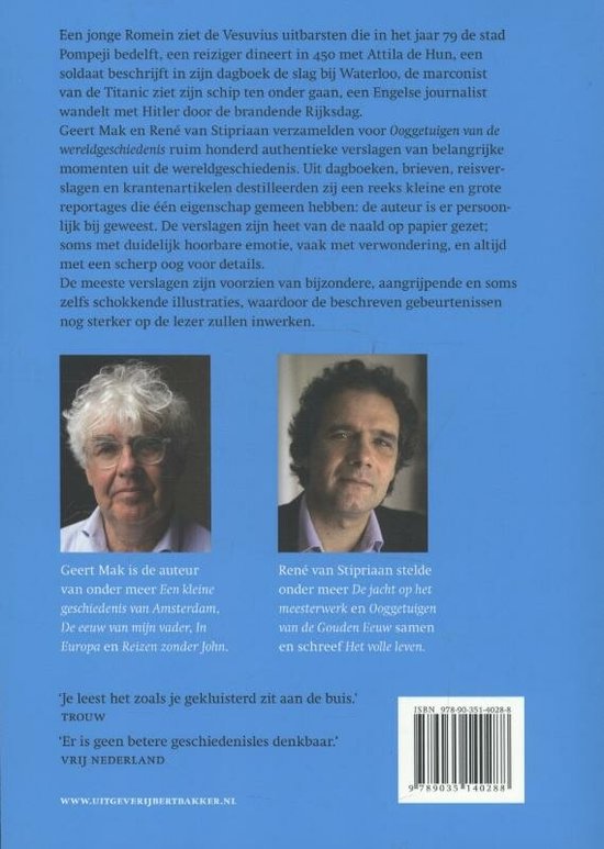 Ooggetuigen van de wereldgeschiedenis