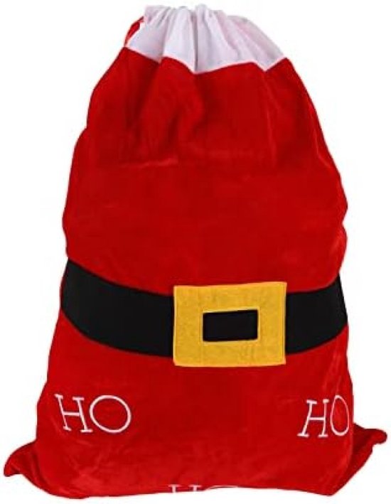 Foto: Kersttas trekkoord zakken kerstman grote trekkoord zak kerstman doek grote kersttas canvas tas kerstman rood kerstman hotte cadeauzakjes rood kerstmis vullen voor geschenkverpakking