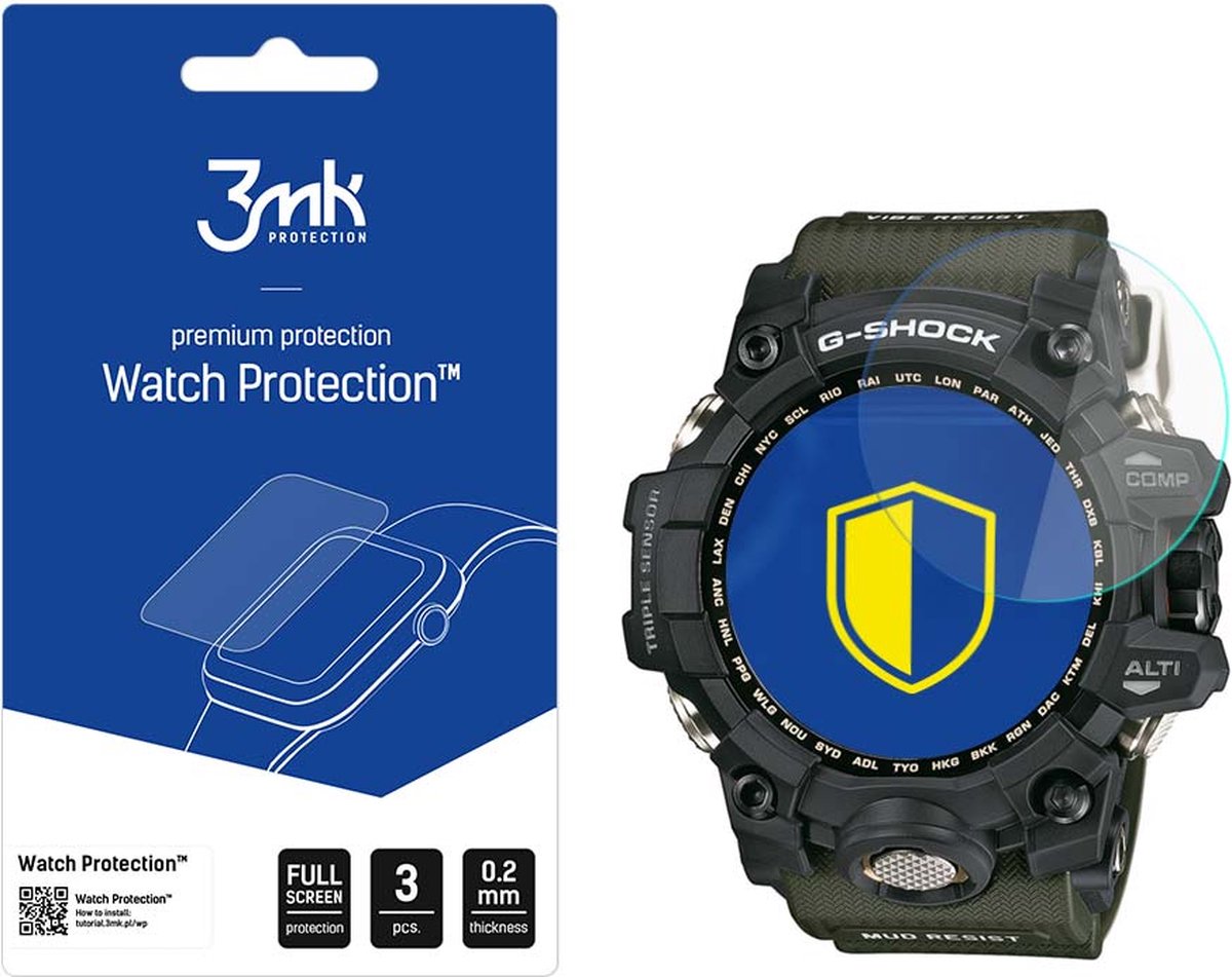 Casio G-SHOCK Mudmaster - 3mk Watch Protection v. FlexibleGlass Lite