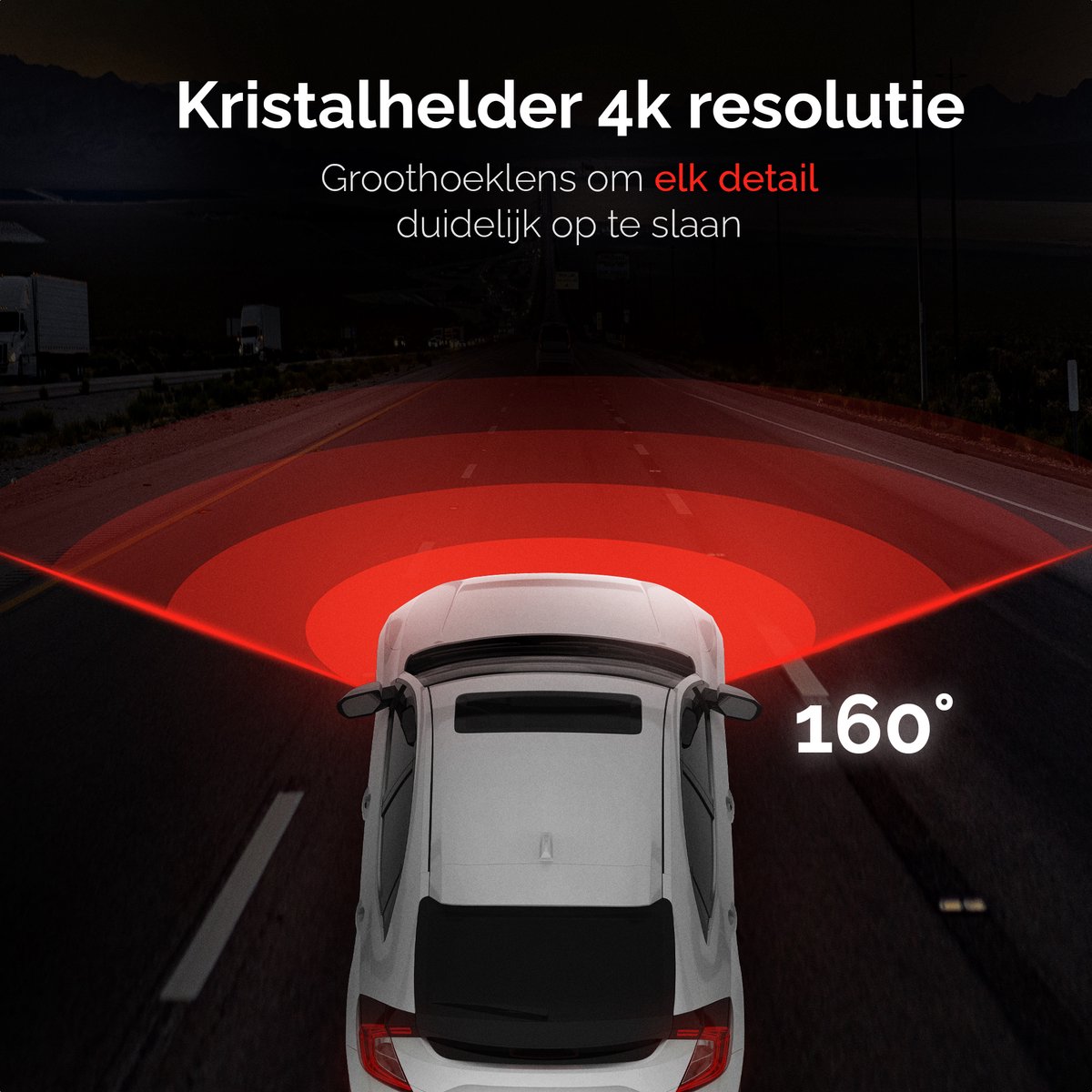 RedTiger F4 Dashcam voor auto - Ultra 4K - Voor camera - WiFi en GPS - 2 Inch met App - Dashcams - Sony Sensor - Nachtzicht - Parkeerbewaking - G Sensor - Loop opname - thumbnail 5