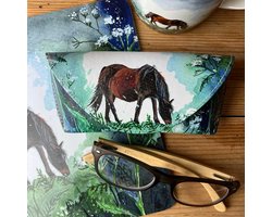 Alex Clark Spectacle Cases Horse and Cow Parsley ~ Brillenkoker Paard