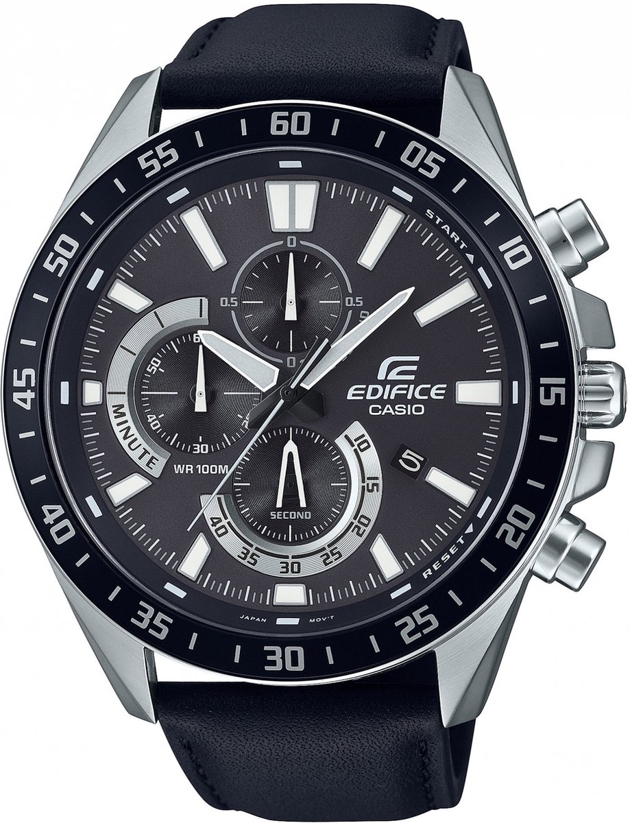 Casio Edifice EFV-620L-1AVUEF Herenhorloge 51 mm - Zwart