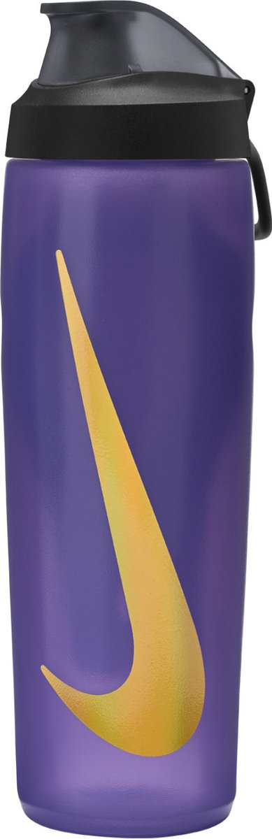 Nike Bidon Refuel Grip Locking 0 7 liter Metallic Zwart