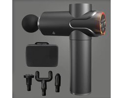 Massage Gun 99 standen, Draadloos deep tissue massagepistool, professioneel fitness-spiermassageapparaat met hulpstukken, voor nek, arm, taille, dij en volledige lichaamsverlichting