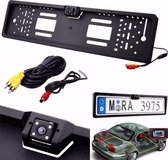 Kentekenplaat Achteruitrijcamera - Auto Kentekenplaathouder met Nachtzicht Camera 4-LED