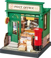 Robotime Rolife Century Post Office DS37 - Knutselen - Bouwpakket - Miniatuur - Hobby - Creatief - DIY
