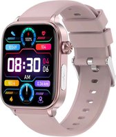 Bol.com GlucoWatch - ECG Hartslagmeter - horloge - meter - Smartwatch - Lichtroze aanbieding