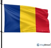 VlagDirect - Roemeense vlag - Roemenië vlag - 90 x 150 cm.