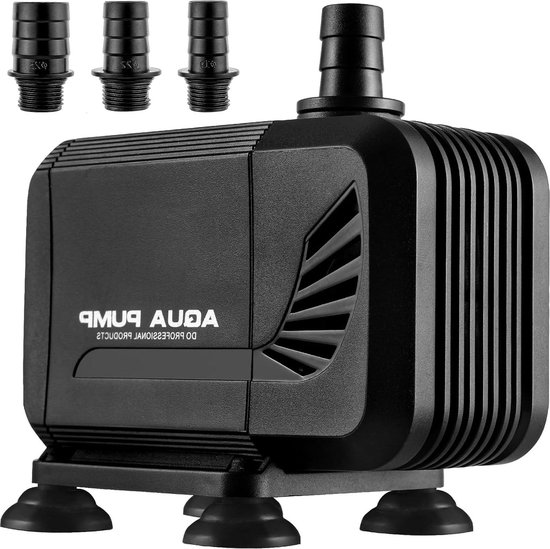RGB LED Fontein Verlichting Arnusa Fonteinpomp Set 1500 L/u - Met 3 LED Spots RGB, Slang, 3-weg Verdeler, 12V Voeding, Voor Vijver Fonteinpomp 1500 Liter Per Uur