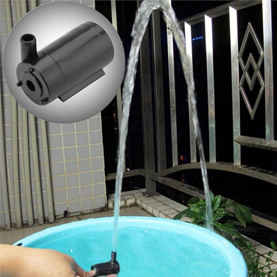 Mini-waterpomp (600 l/h, 10 W), ultrastille aquariumpomp met hoge slag