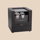 Tolesum watchwinderboxen voor 2 automatische horloges, automatische watchwinderbox, vitrine van acrylleer, stille rotatie