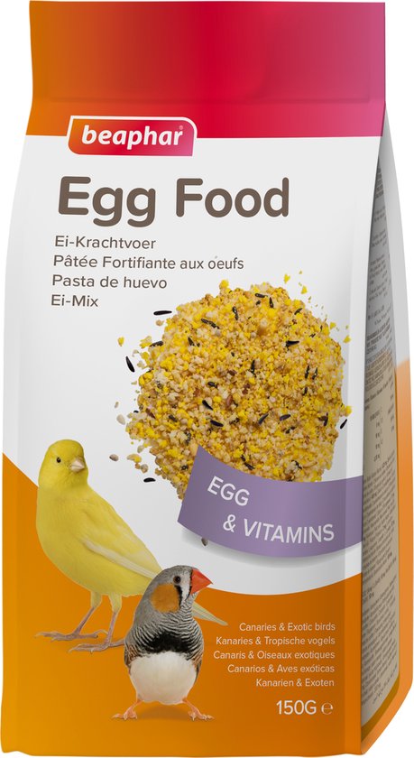 Beaphar Ei-Krachtvoer Kanaries & Tropische Vogels - Vogelvoer - 150 g