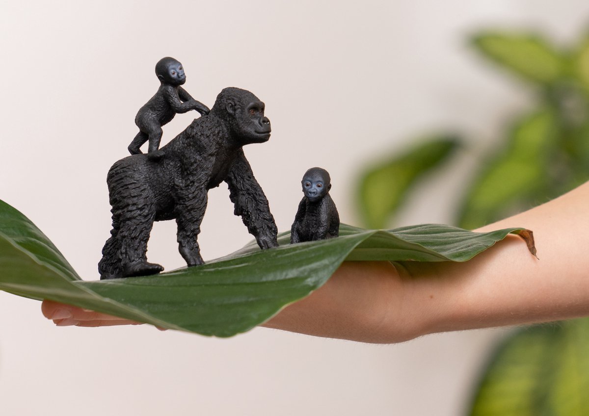 schleich WILD LIFE Gorilla familie - Speelfigurenset - 42601 — afbeelding 9