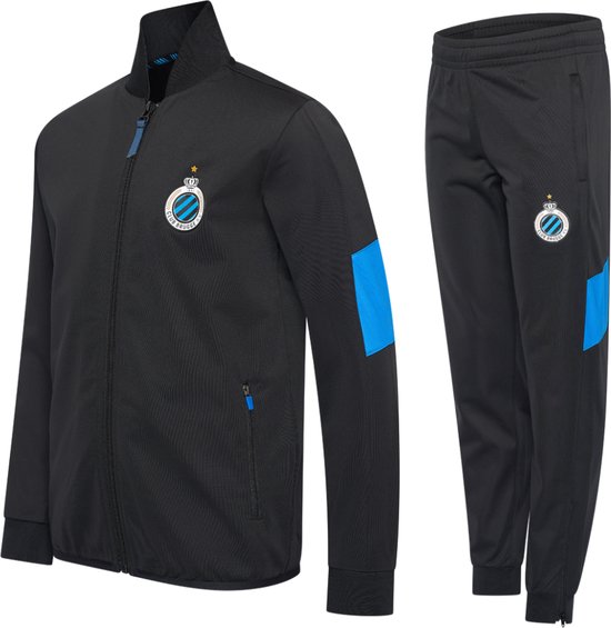 Club Brugge Trainingspak Kinderen - Maat 116 t/m 164 - Voetbal Trainingspak - Jongens en Meisjes - Voetbalkleding - Zwart