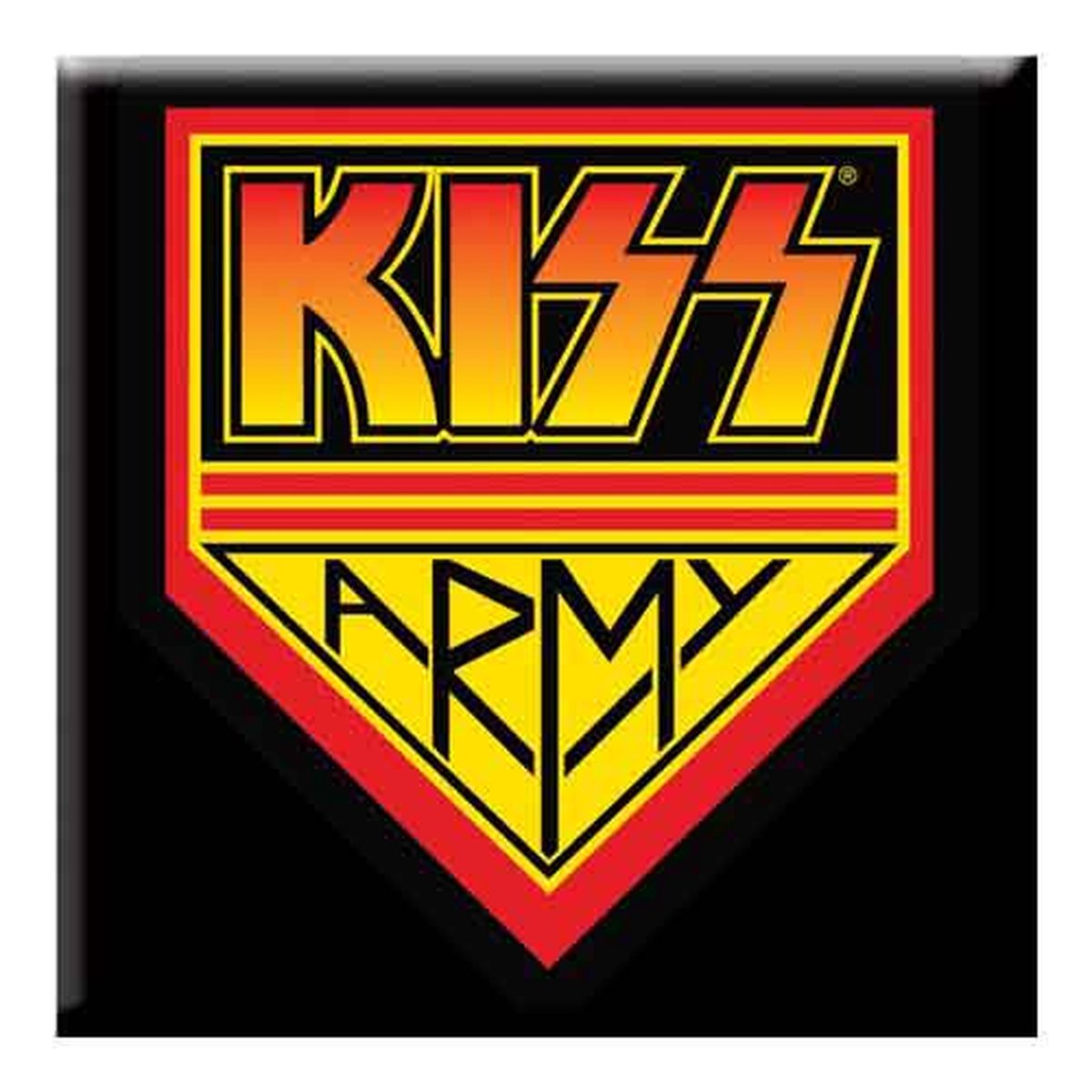 Kiss - Army - Koelkast magneet - 7.5 x 7.5 cm