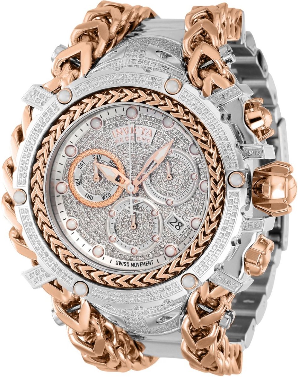 Invicta Gladiator 35058 Quartz Herenhorloge - 58mm - Met 696 diamanten