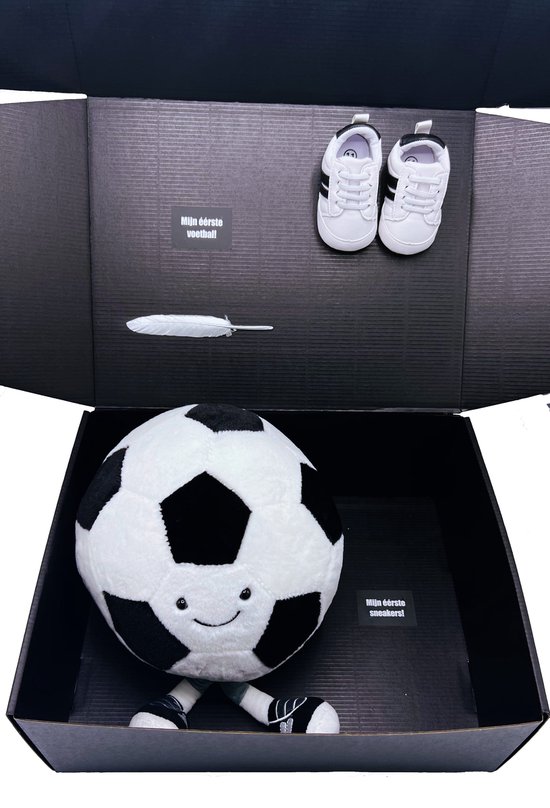 Kraamcadeau, mijn eerste voelbal, kraamcadeau jongen, kraamcadeau meisje - meer kleuren mogelijk - pluche voetbal XL - kan ook rechtstreeks als cadeau worden verstuurd van Little Dutch — afbeelding 5