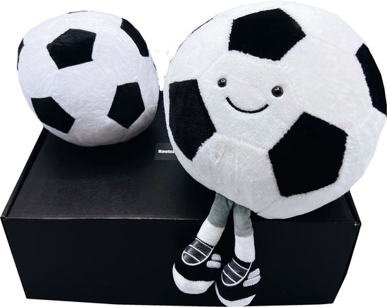 Kraamcadeau, mijn eerste voelbal, kraamcadeau jongen, kraamcadeau meisje - meer kleuren mogelijk - pluche voetbal XL - kan ook rechtstreeks als cadeau worden verstuurd van Little Dutch — afbeelding 3
