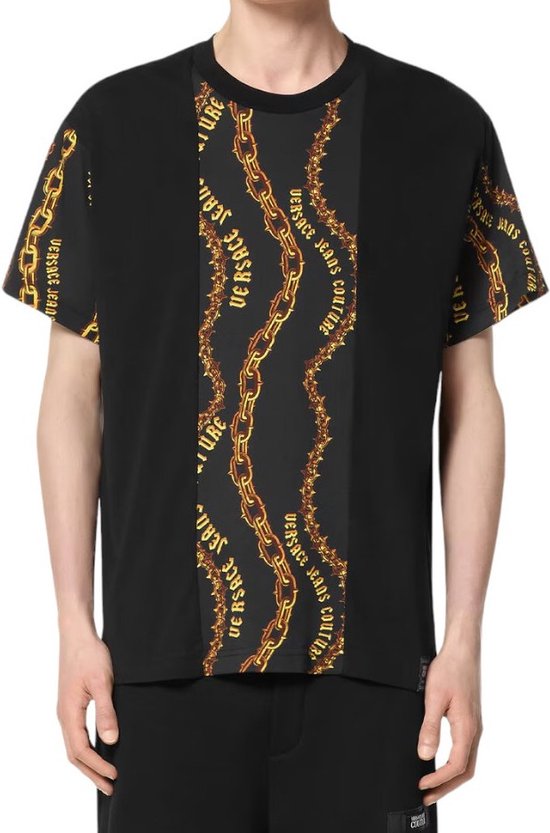 Foto: Versace couture heren t shirt zwart 77gah622 js365 g89