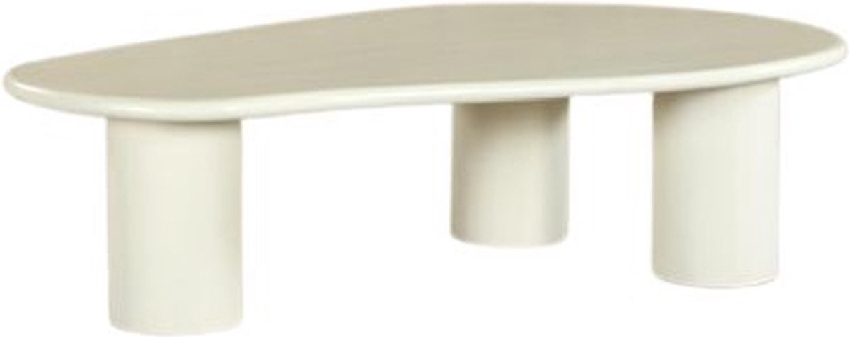 Organische Salontafel - 120 cm - Wit - Mangohout