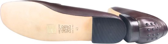 Stravers - Mocassins de Luxe Semelle en cuir Taille 43 Marron Chaussures à enfiler grande taille pour femme