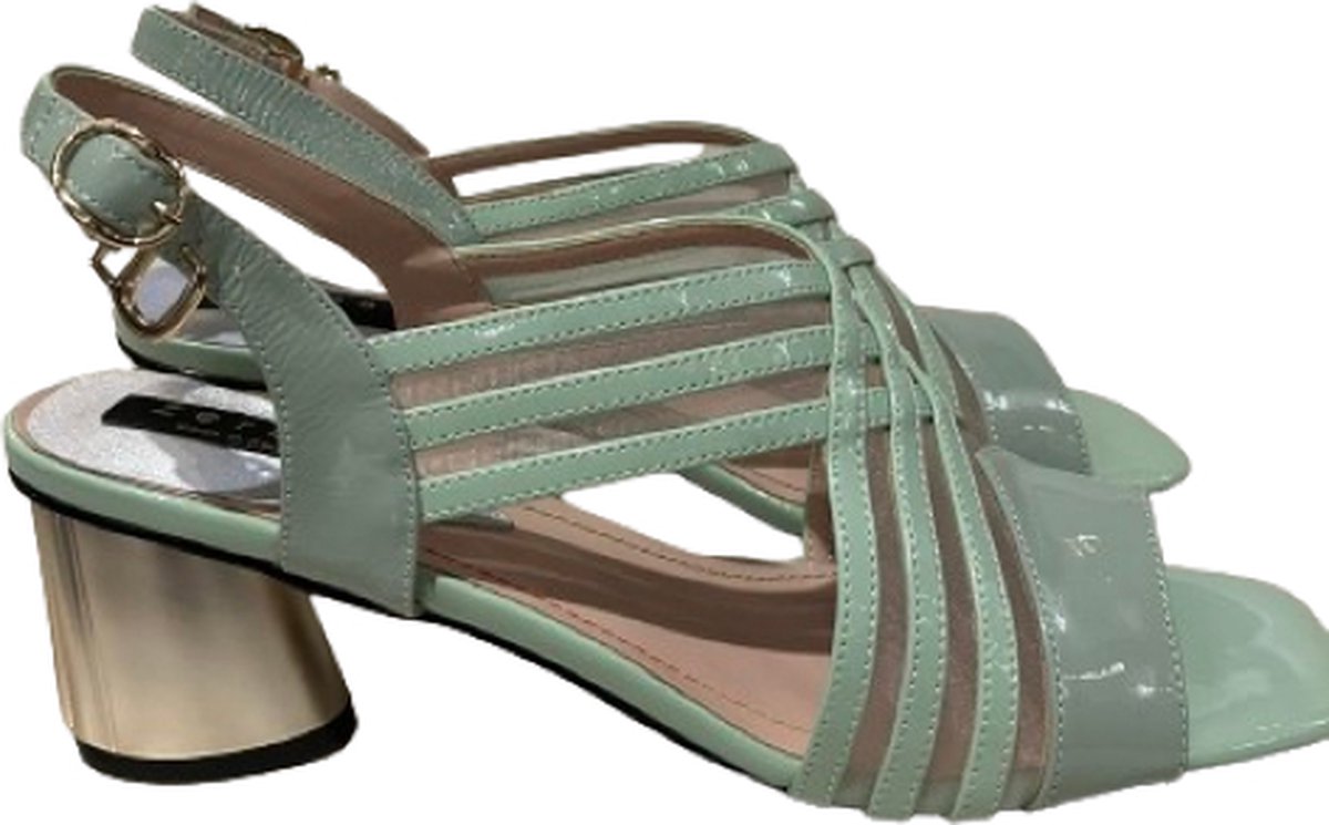 Zerba - Dames Sandalen - Maat 41 –Mint Leer – Abatrone