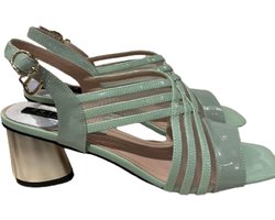 Zerba - Dames Sandalen - Maat 41 –Mint Leer – Abatrone
