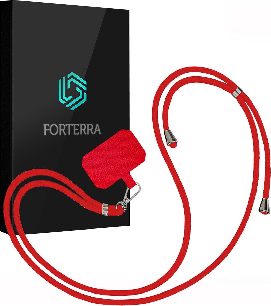 Telefoonkoord Universeel Telefoonkoorden Verstelbaar Telefoon Koord Telefoonketting - Universeel Telefoonkoord - 150 cm - Rood