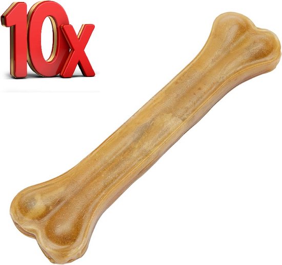Oswalt Geperste Kauwbot XL - 20cm - Kauwbotten - Hondensnack - 10 stuks - 1,5kg