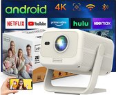 Bol.com Beamer 12000 Lumen - 1080p Full HD - Mini LED Beamer - Draagbare WiFi Projector met 360° Flip Functie - Beamers - Stream... aanbieding