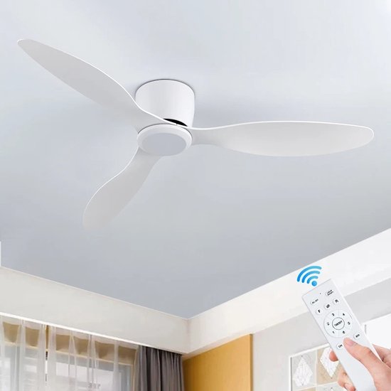 Plafondventilator met ledlicht, 91 cm (91 cm), 6 snelheden, 3