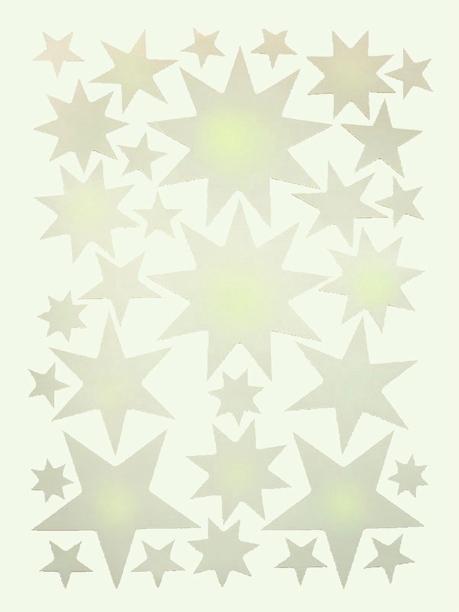 Sterrenstickers Glow muursticker | Voor Baby- & Kinderkamer | Geproduceerd in NL | Eigen Ontwerp | Hartendief Design | Muursticker | Sticker voor muur | Decoratiesticker | Herbruikbaar | Geprint op herplaatsbare stickerfolie