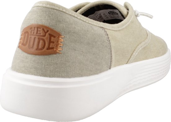 Hey Dude Conway Craft Chaussures pour femmes en Lin Beige EU 43 Homme