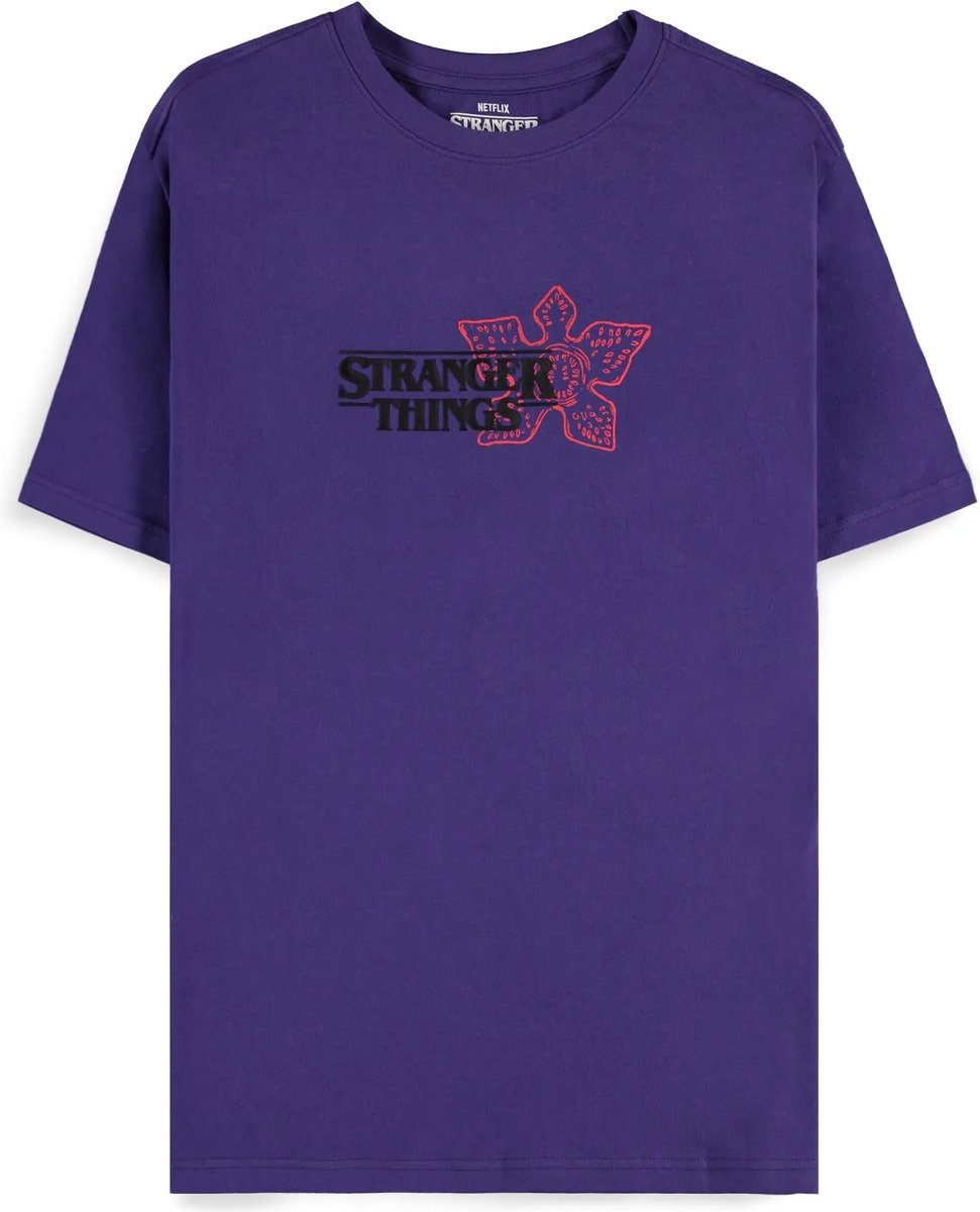 Stranger Things - Demogorgon Heren T-shirt - M - Paars